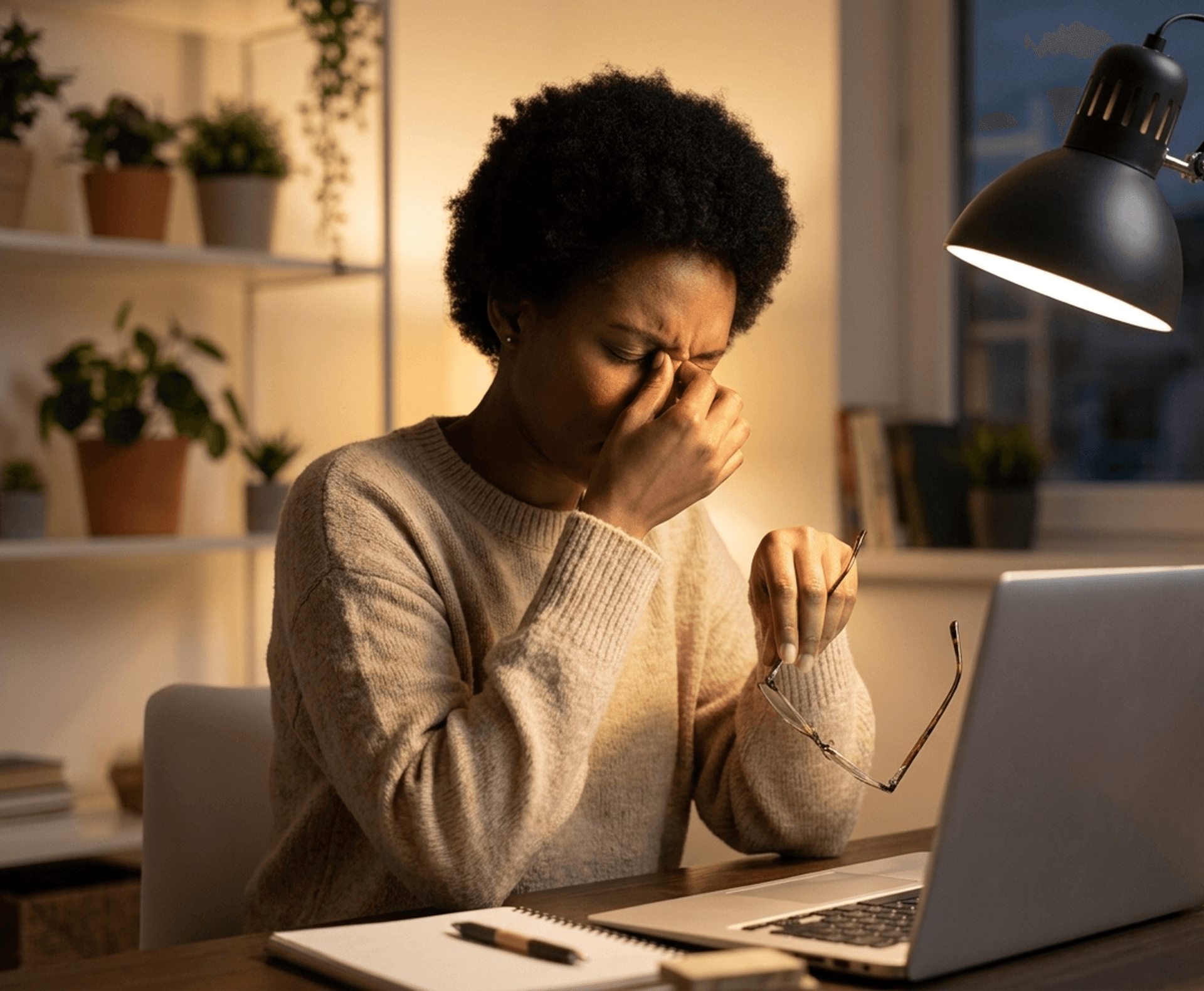 Personne épuisée face aux défis patrimoniaux